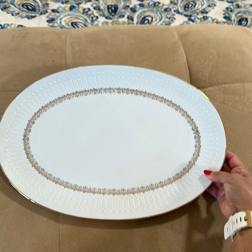 Vintage Margarete fine chine Bavaria Germany large platter